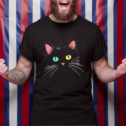 Black Cat Face Classic TShirt