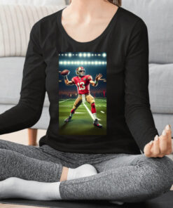 Brock Purdy San Francisco Quarterback Throwing Football Fan Shirt
