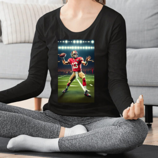 Brock Purdy San Francisco Quarterback Throwing Football Fan Shirt