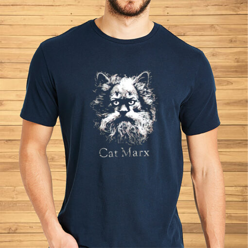 Cat Marx Face Graphic Classic Shirt