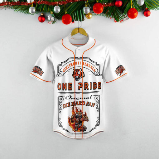 Cincinnati Bengals One Pride Original Die Hard Fan Bengals Pride Since 1968 Baseball Jersey