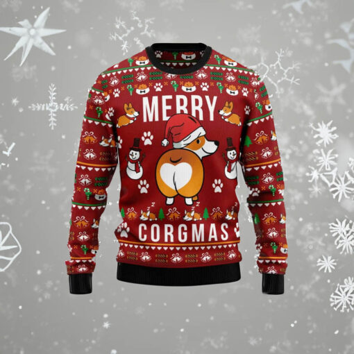 Corgi Merry Corgmas Ugly Christmas Sweaters