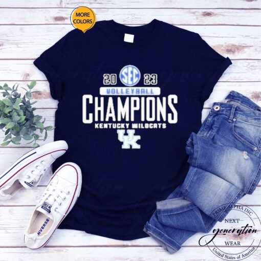 Kentucky Wildcats 2023 Volleyball Champions T-Shirt