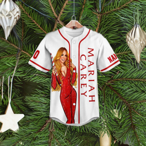 Mariah Carey Merry Christmas To All Personalized Baseball Jerseys