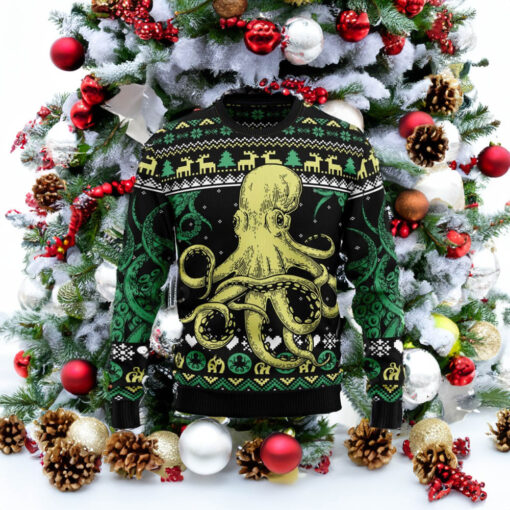 Octopus Cool Ugly Christmas Sweaters