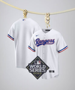 Texas Rangers World Series Champions 2023 White Home Blank Replica Jerseys