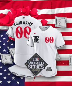 Texas Rangers World Series Champions Custom Player City Connect Jersey – White