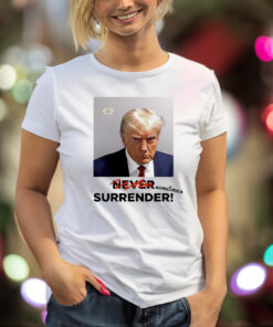 Trump mugshot sometimes surrender shirt