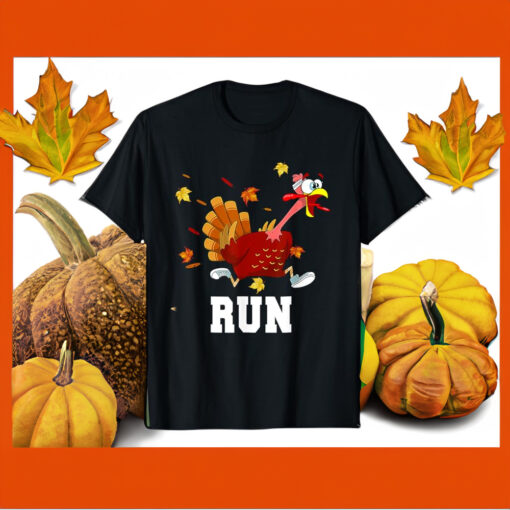 Turkey Run Costume Thanksgiving Running Turkey Trot T-Shirt
