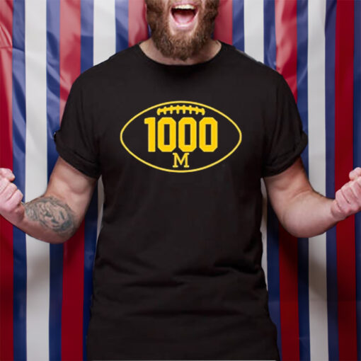 University of Michigan Football 1000 Wins TShirt