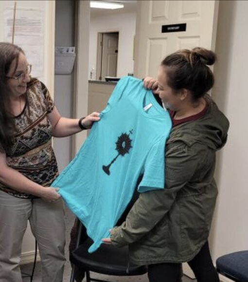 Van Buren parish celebrates Eucharist with T-shirt