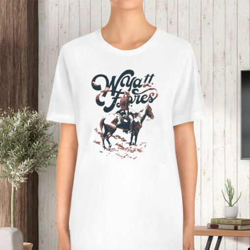 Wyatt Flores White Skeleton Horse TShirt