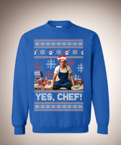 Yes Chef Ugly Sweater Christmas Shirts