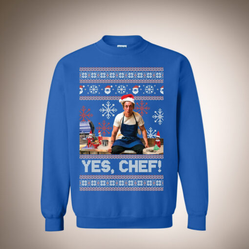 Yes Chef Ugly Sweater Christmas Shirts