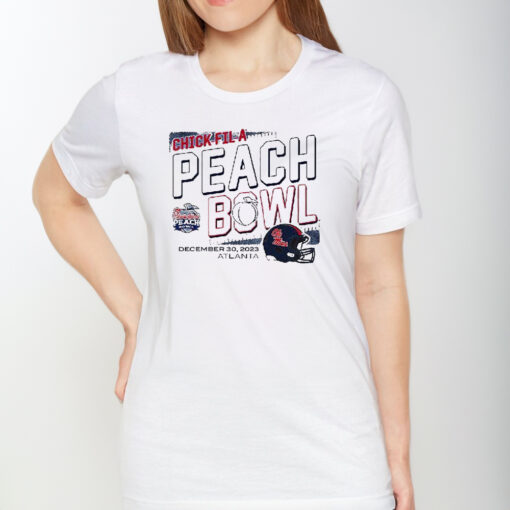 2023 Chick-fil-a Peach Bowl Ole Miss December 2023 Atlanta TShirt