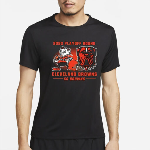 2023 Playoff Bound Go Browns T-Shirt2