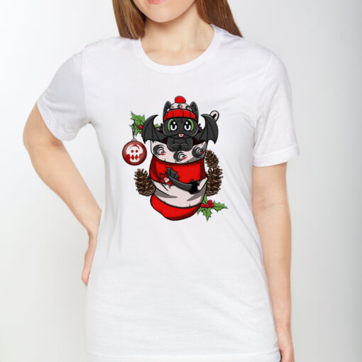 Baby Night Fury in Christmas Stocking TShirt