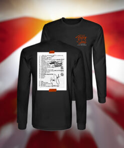 Billy Joel 12-19-23 MSG Set List Black Long Sleeve Shirt