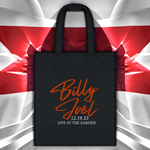 Billy Joel 12-19-23 MSG Set List Black Tote Bags