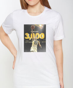 Iowa Womens Basketball Ms 3000 Caitlin Clark Is The First Hawkeye In Program History To Surpass 3000 Career Points TShirt