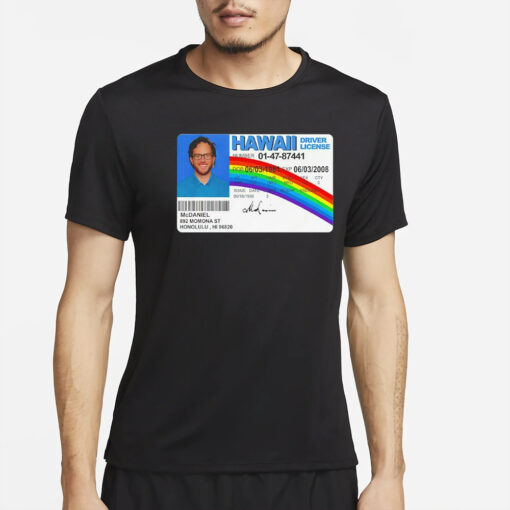 Jaelan Phillips Mike McDaniel Hawaii Driver License T-Shirt4