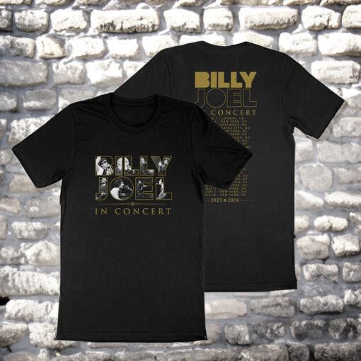 NEW Billy Joel In Concert 23-24 Admat Itinerary Shirt