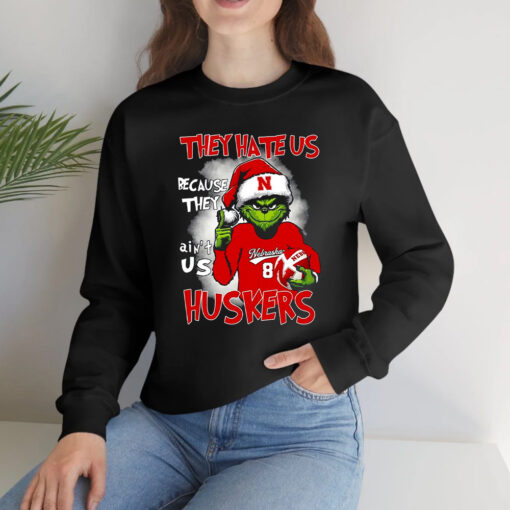 They Hate Us Because They Aint Us Huskers Grinch T-Shirts