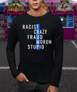 Trump Racist Crazy Fraud Moron Stupid Classic TShirt