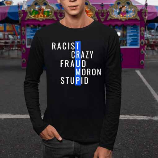 Trump Racist Crazy Fraud Moron Stupid Classic TShirt