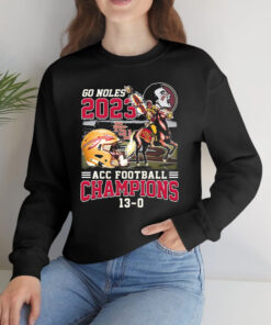 Undefeated 13-0 Go Noles Florida State Seminoles 2023 ACC Football Champions T-Shirts