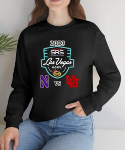 Utah Utes Vs Northwestern Wildcats Srs Distribution Las Vegas Bowl 2023 Logo T-Shirts