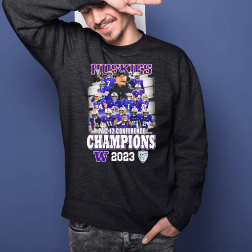 Washington Huskies Team PAC-12 Conference Football Champions 2023 T-Shirts