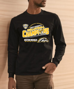 Western Michigan Broncos Brown MAC 2023 Women’s Volleyball Tournament Champions Shirt