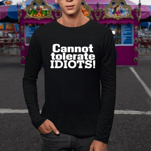 Zach Zimmerman Cannot Tolerate Idiots TShirt