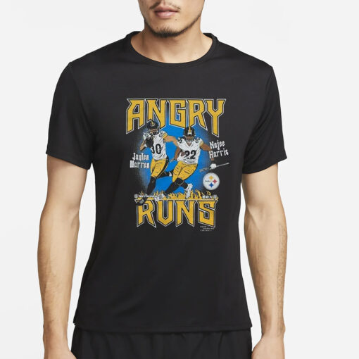 Angry Runs Steelers Warren And Harris T-Shirt4