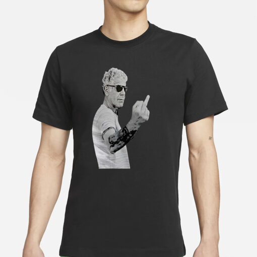 Anthony Bourdain Middle Finger T-Shirts