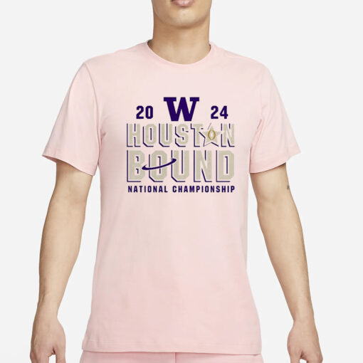 Huskies Houston Bound College Football Playoff 2024 National Championship T-Shirt2