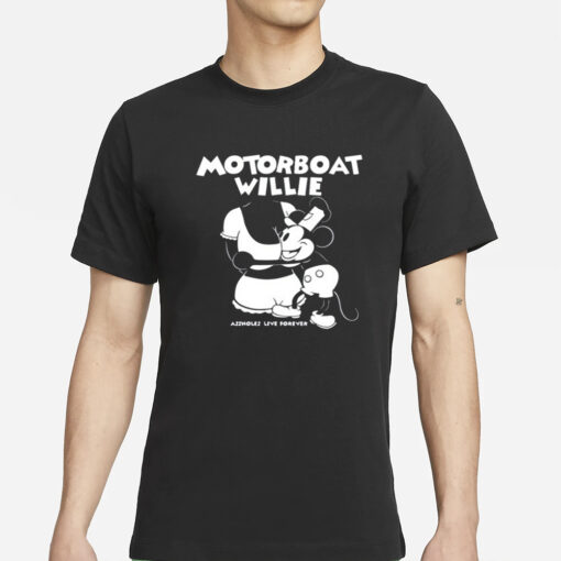 Lindafinegold Store Motorboat Willi T-Shirts