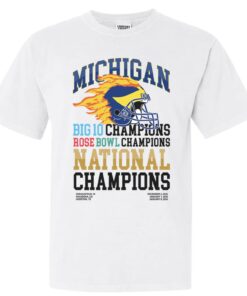 Michigan Big Ten Rose Bowl National Champions Barstool T Shirt