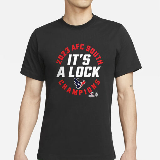 Texans Afc West Champions 2023 It’s A Lock T-Shirts