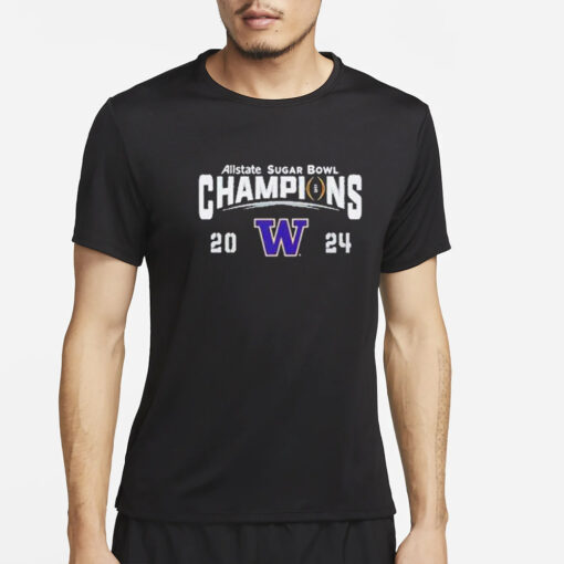 Washington Huskies Top of the World College Football Playoff 2024 Sugar Bowl Champions T-Shirt4